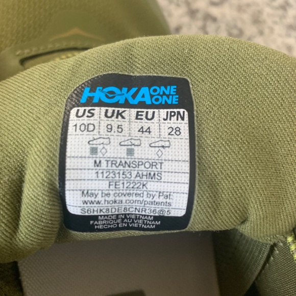 Hoka Avocado/Harbor Mist Transport Mens Lifestyle Shoes - Picture 9 of 12